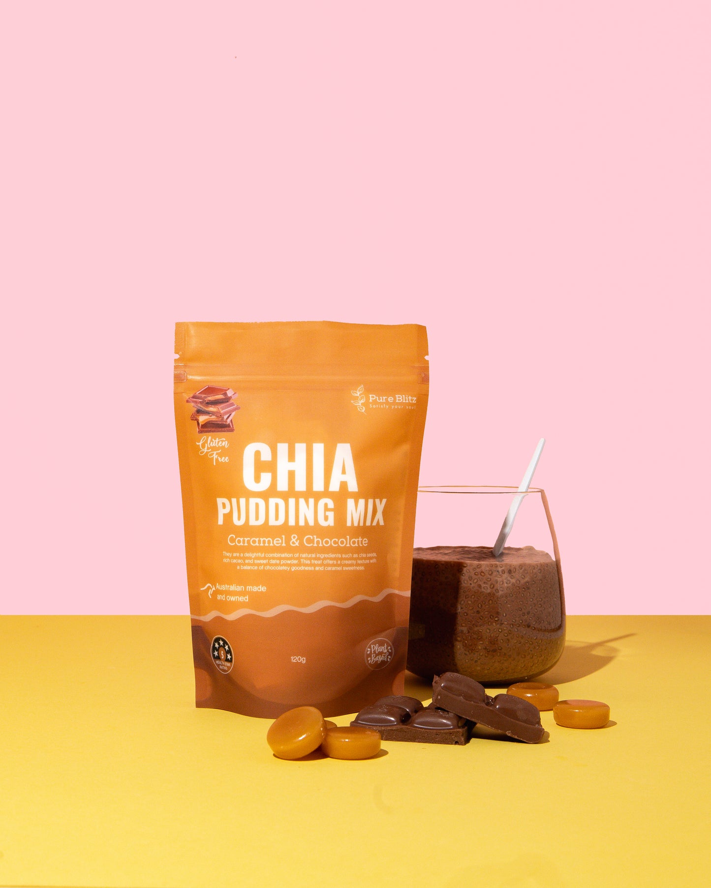 Caramel/choc chia pudding mix